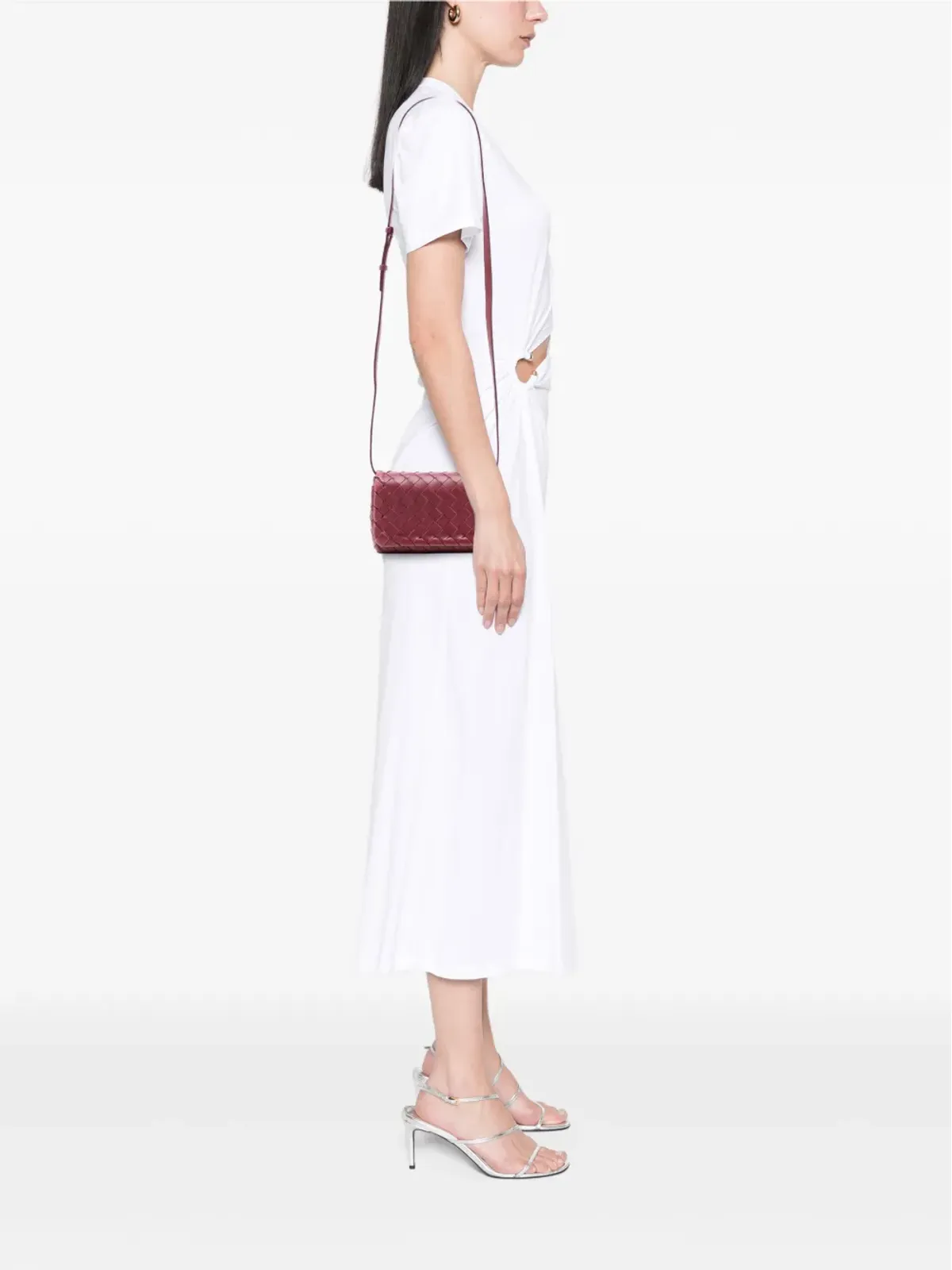 Bottega Veneta ビンテージ ミニ ナッパイントレチャート クロスボディバッグ - 画像2