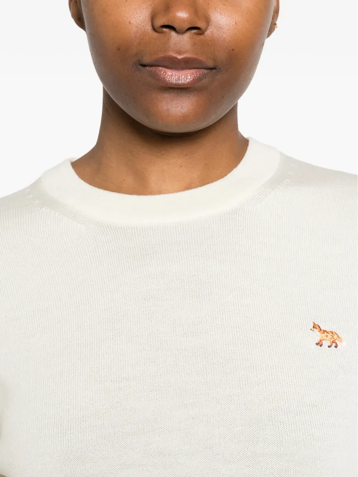 Maison Kitsuné フォックス刺繍セーター - 画像5