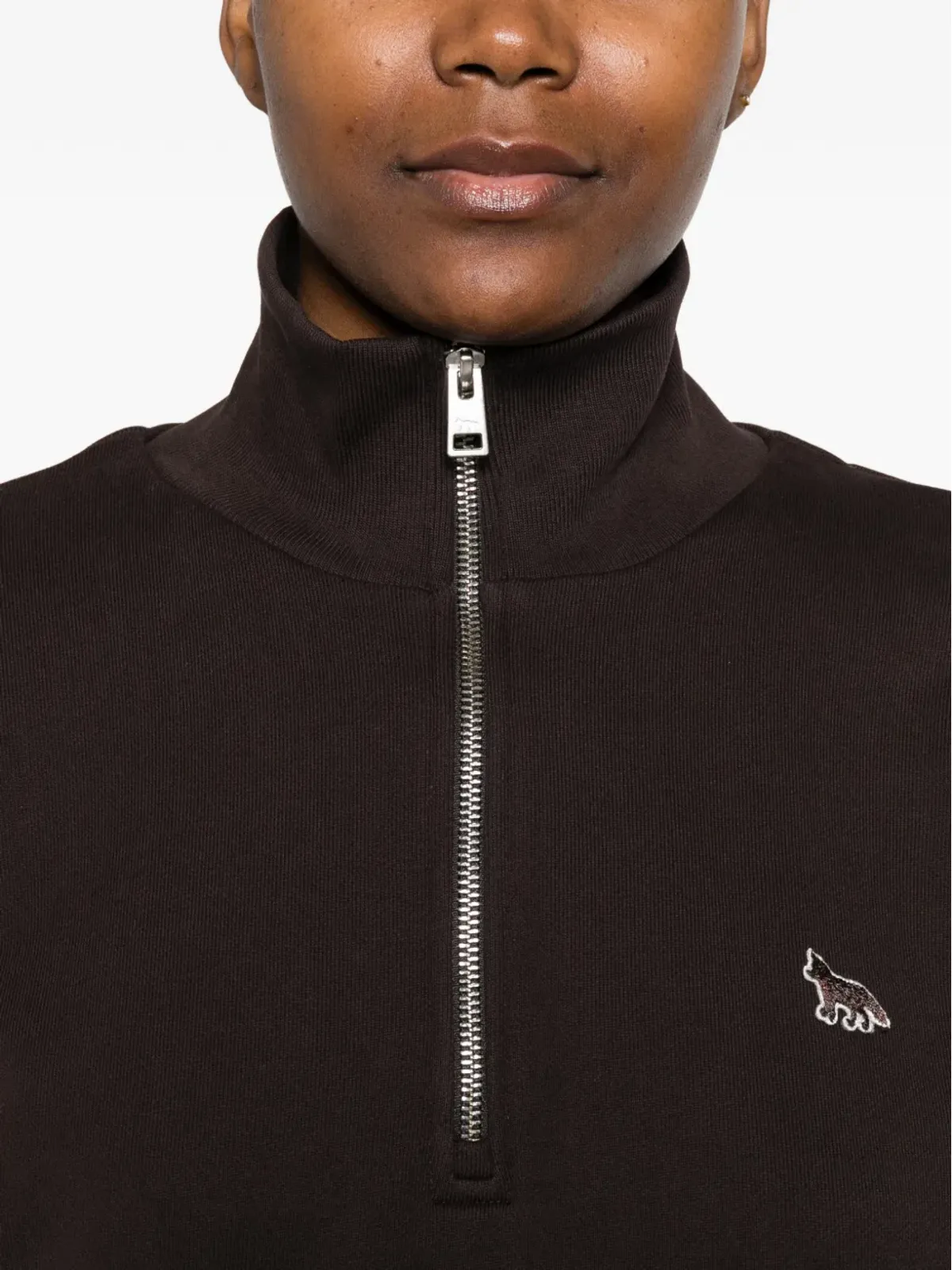 Maison Kitsuné ジップ Fox セーター - 画像5