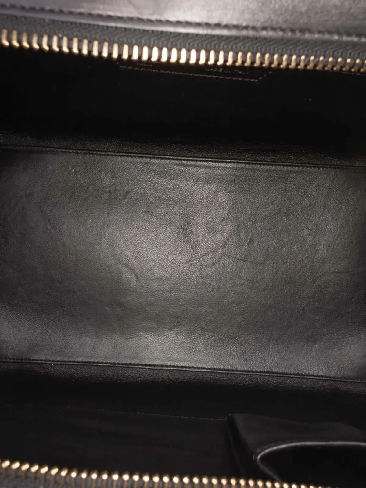 Celine Pre-Owned 2014 ミニ トリコロール フェルト ウールと カーフスキン ラゲージ トートバッグ - ブラック - 画像5
