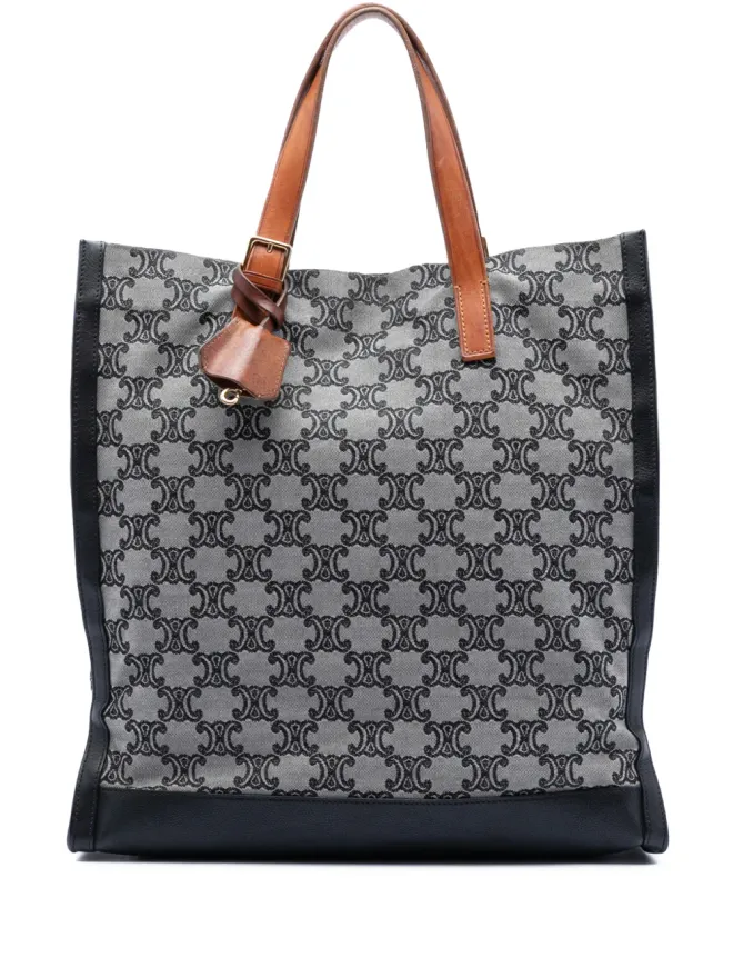 Celine Pre-Owned Celine Pre-Owned マカダム キャンバス バーティカル トートバッグ - グレーの商品画像