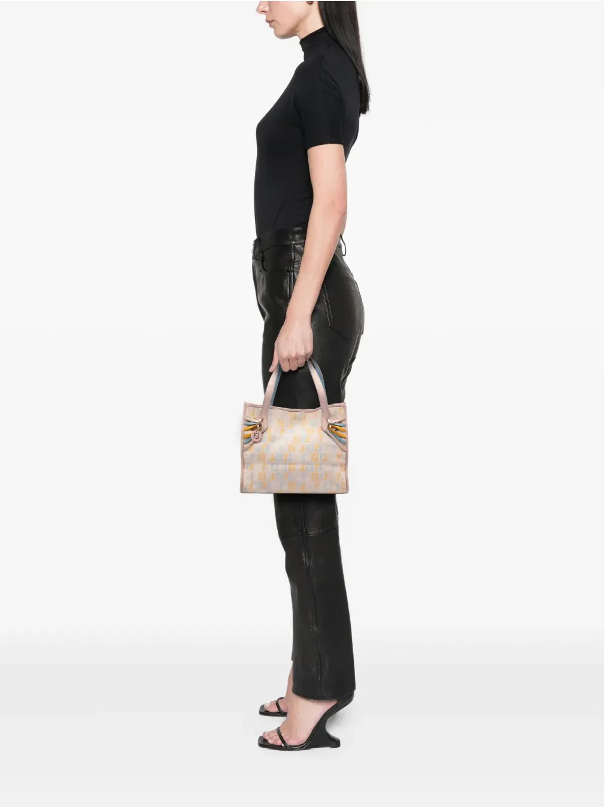 Fendi Pre-Owned マルチカラー ズッキーノ トートバッグ ブラウン - 画像2