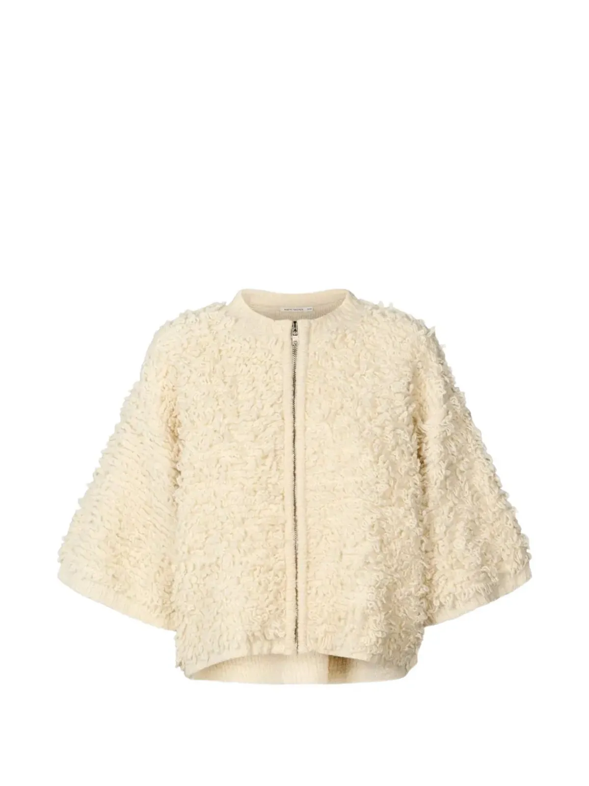 RABENS SALONER Alice zip cardigan - Neutrals - 画像1