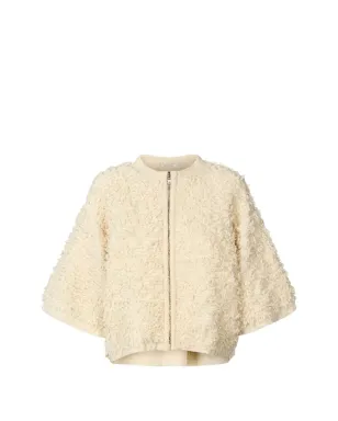 RABENS SALONER Alice zip cardigan - Neutrals - サムネイル1