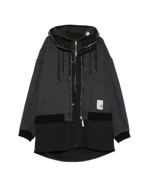 Maison MIHARA YASUHIRO フード付きジップコート - グレー - サムネイル1