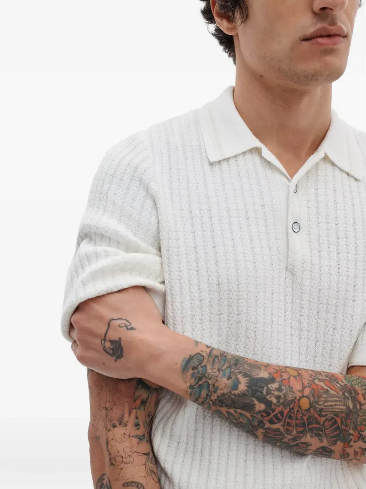 rag & bone ハーヴィー テクスチャード ポロシャツ - 画像5