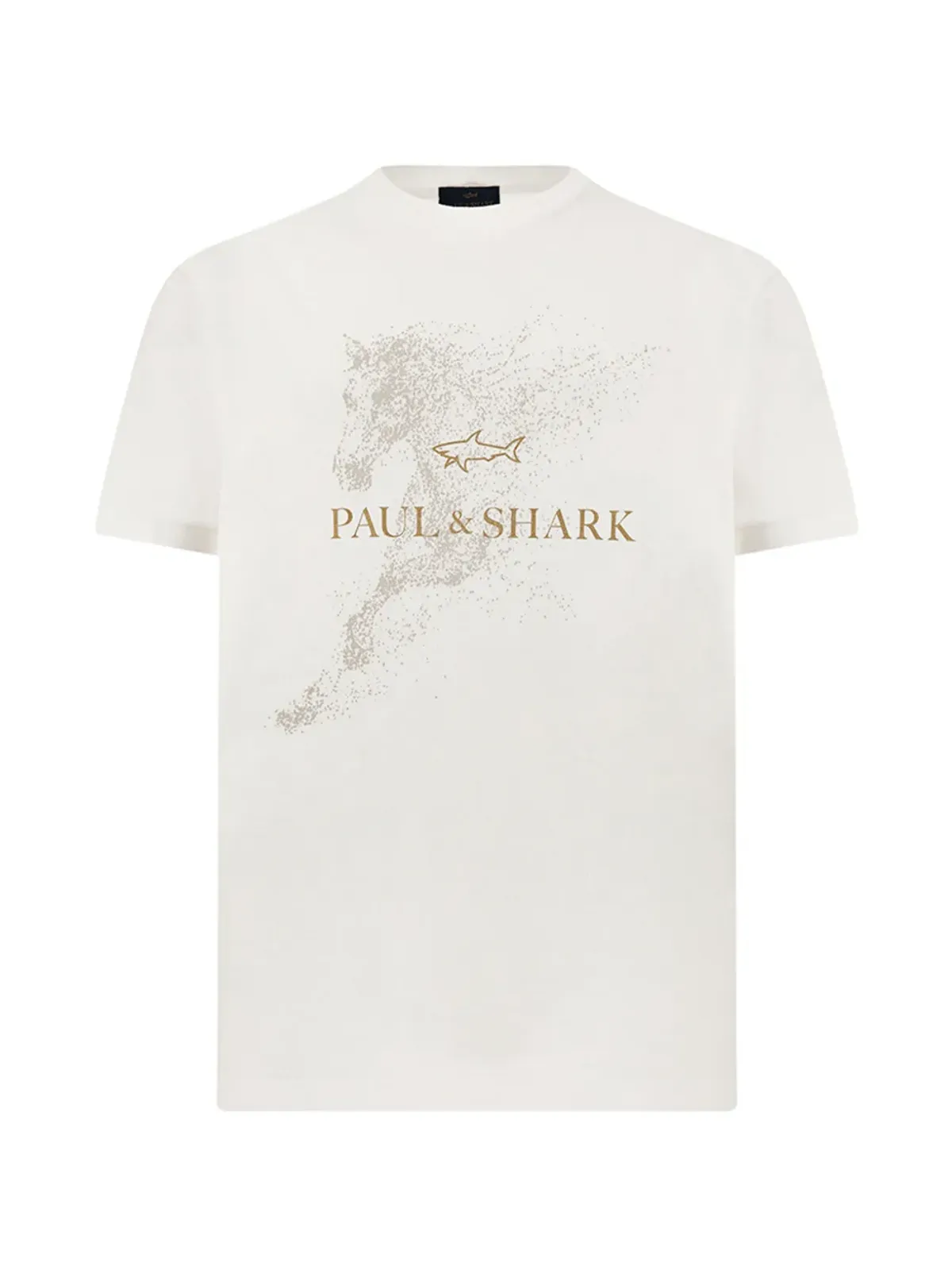Paul & Shark 馬年プリント コットン Tシャツ - 画像1