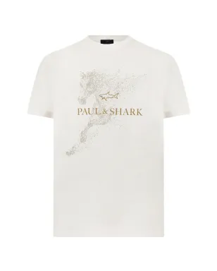 Paul & Shark 馬年プリント コットン Tシャツ - サムネイル1