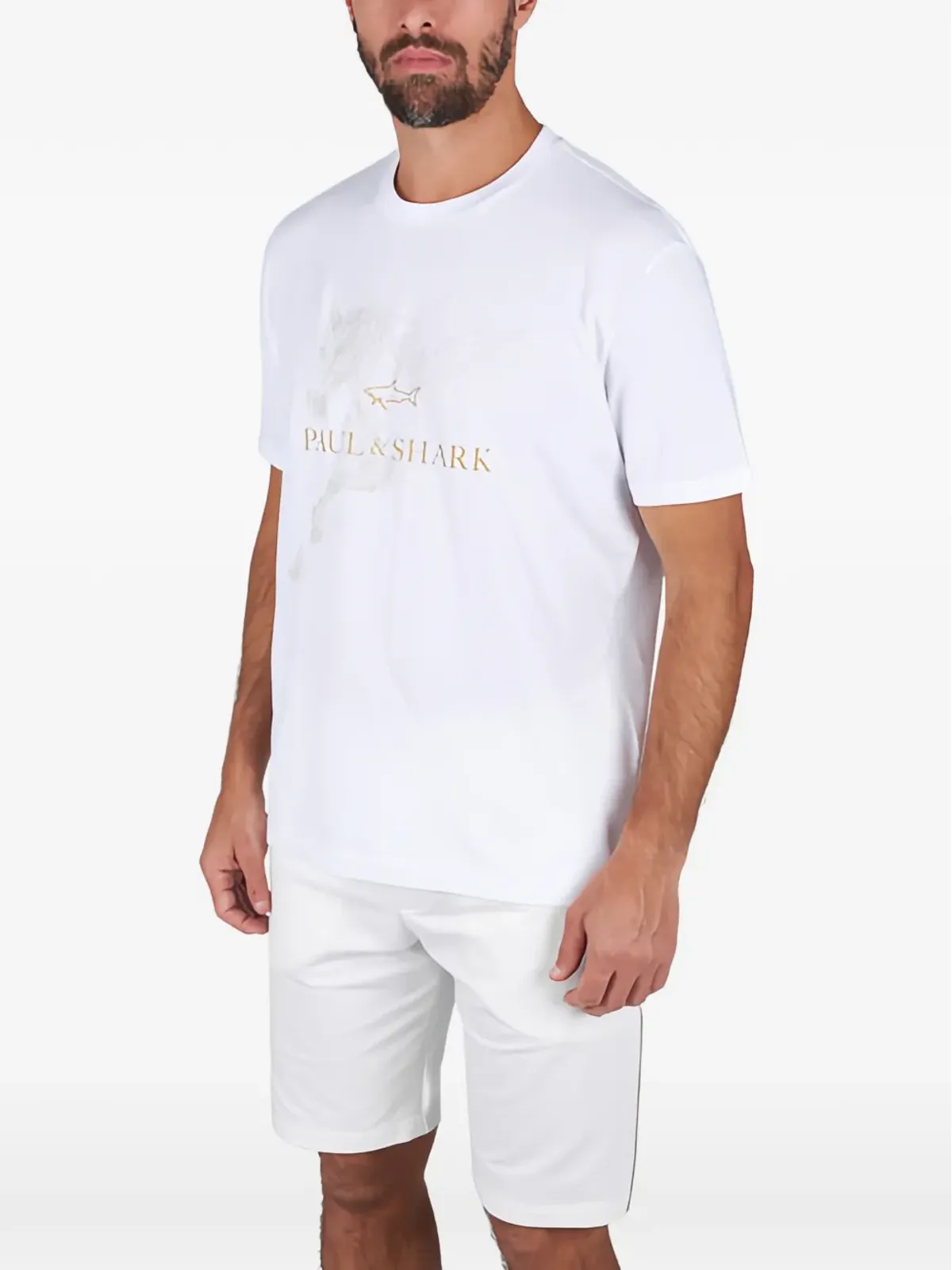 Paul & Shark 馬年プリント コットン Tシャツ - 画像2