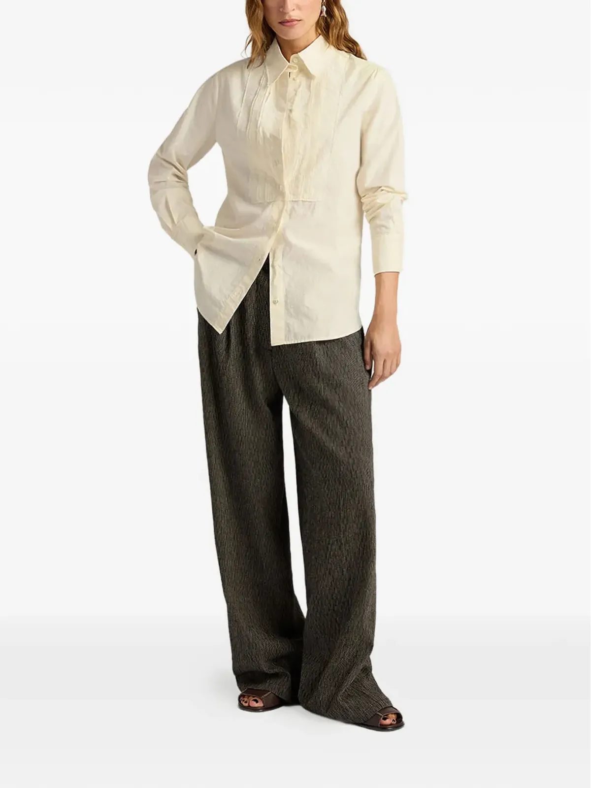 Momoni Anasazi crinkled shirt - 画像2