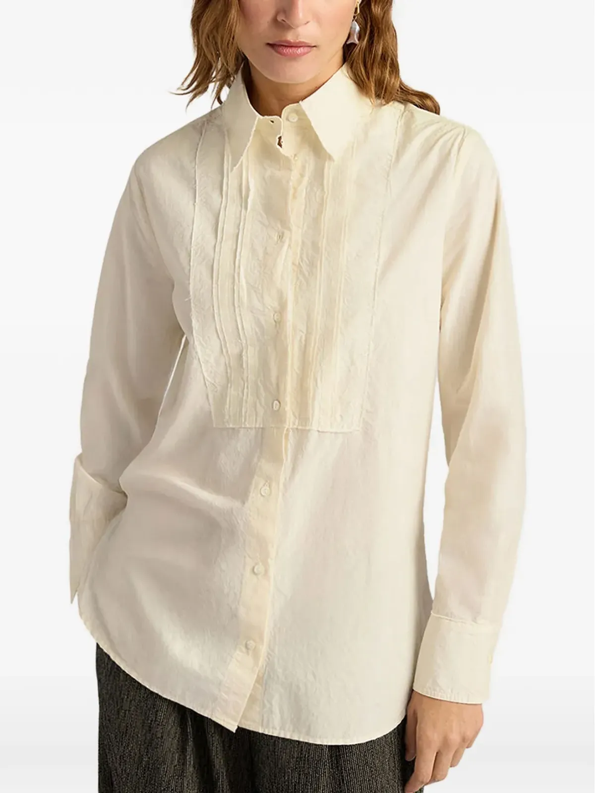 Momoni Anasazi crinkled shirt - 画像3