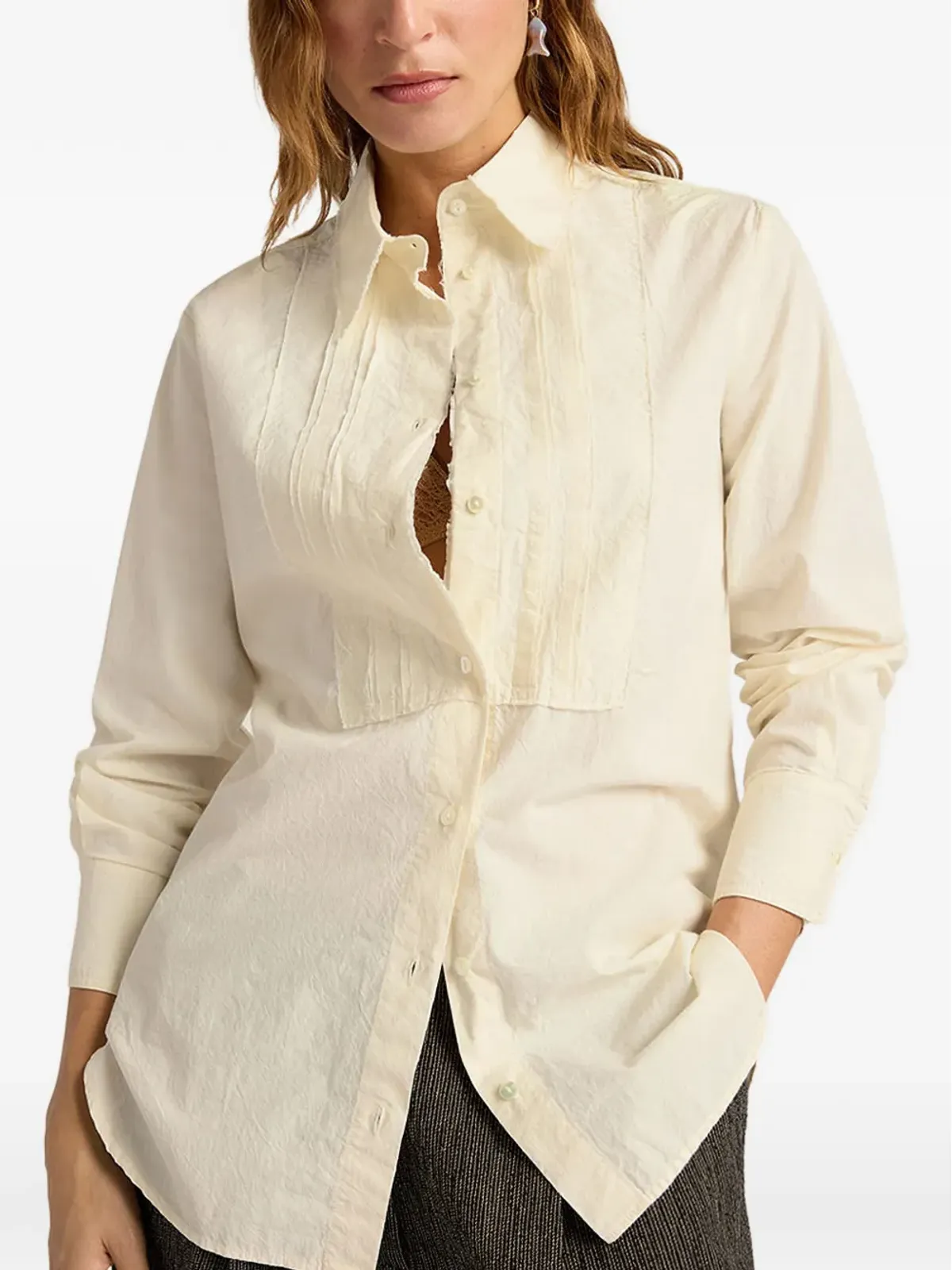 Momoni Anasazi crinkled shirt - 画像4