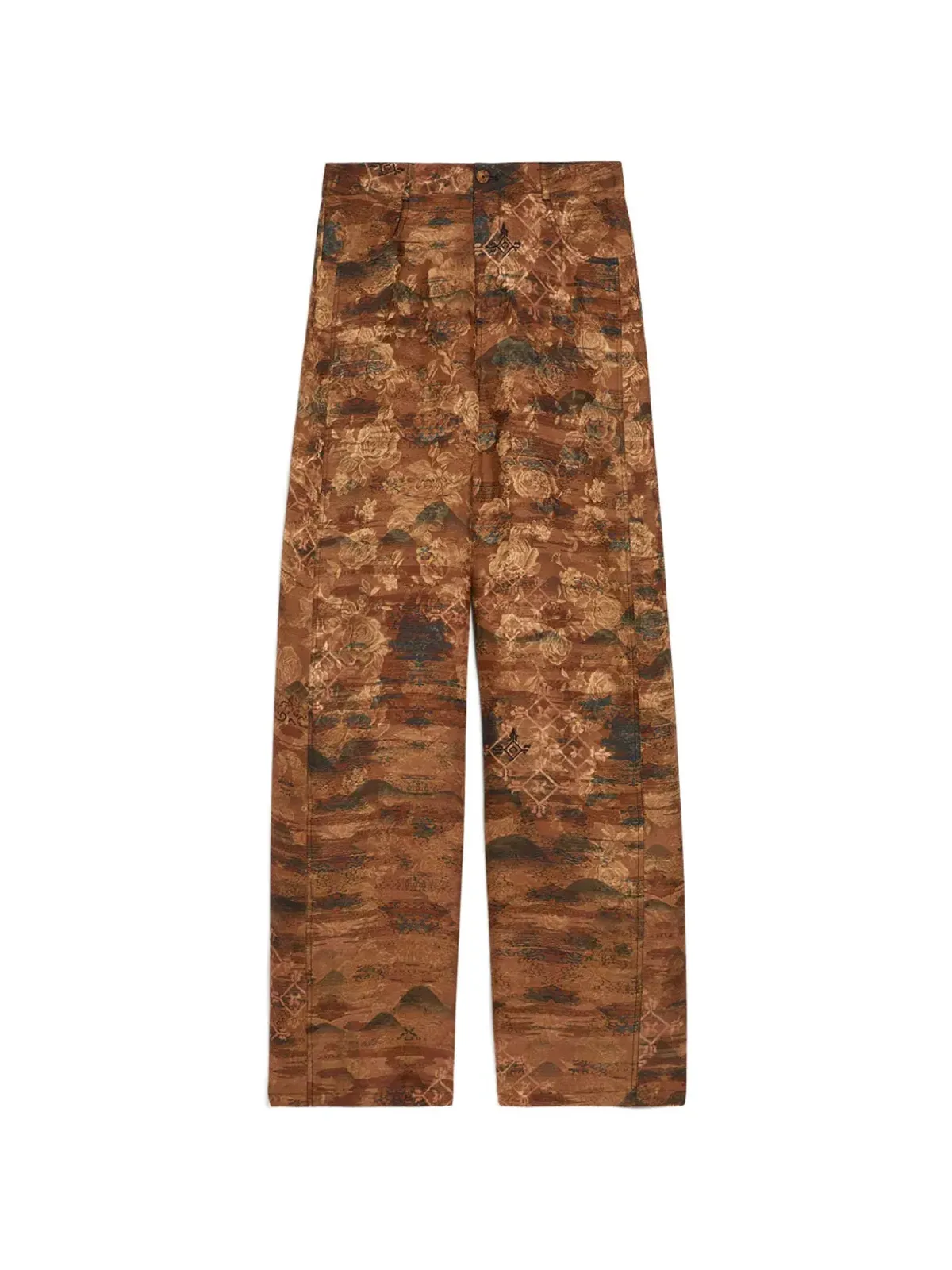 Momoni Aguila printed jacquard flared trousers - 画像1
