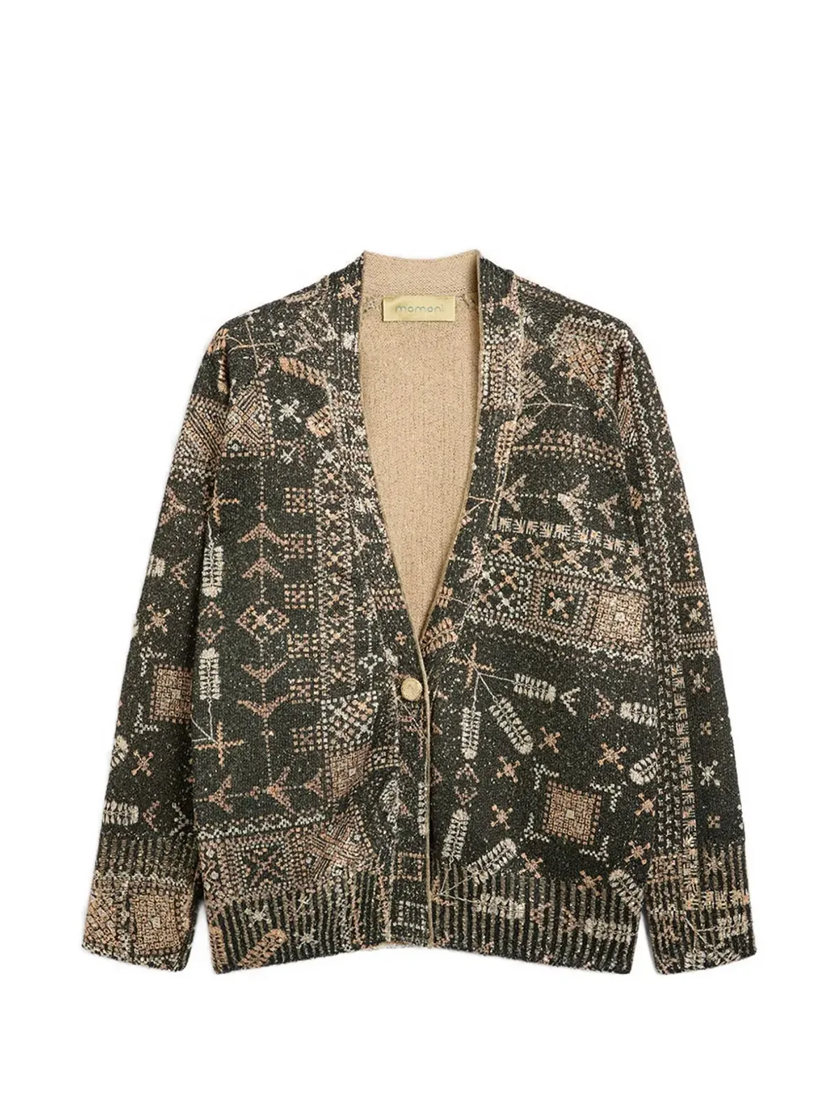 Momoni Eduardo printed-sequin cardigan - 画像1