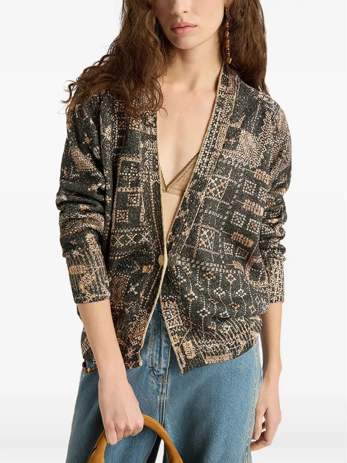 Momoni Eduardo printed-sequin cardigan - 画像3