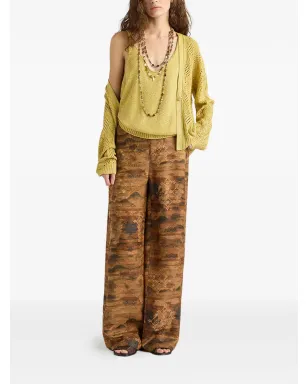 Momoni David ribbed plain knit tank top - Gold - サムネイル2