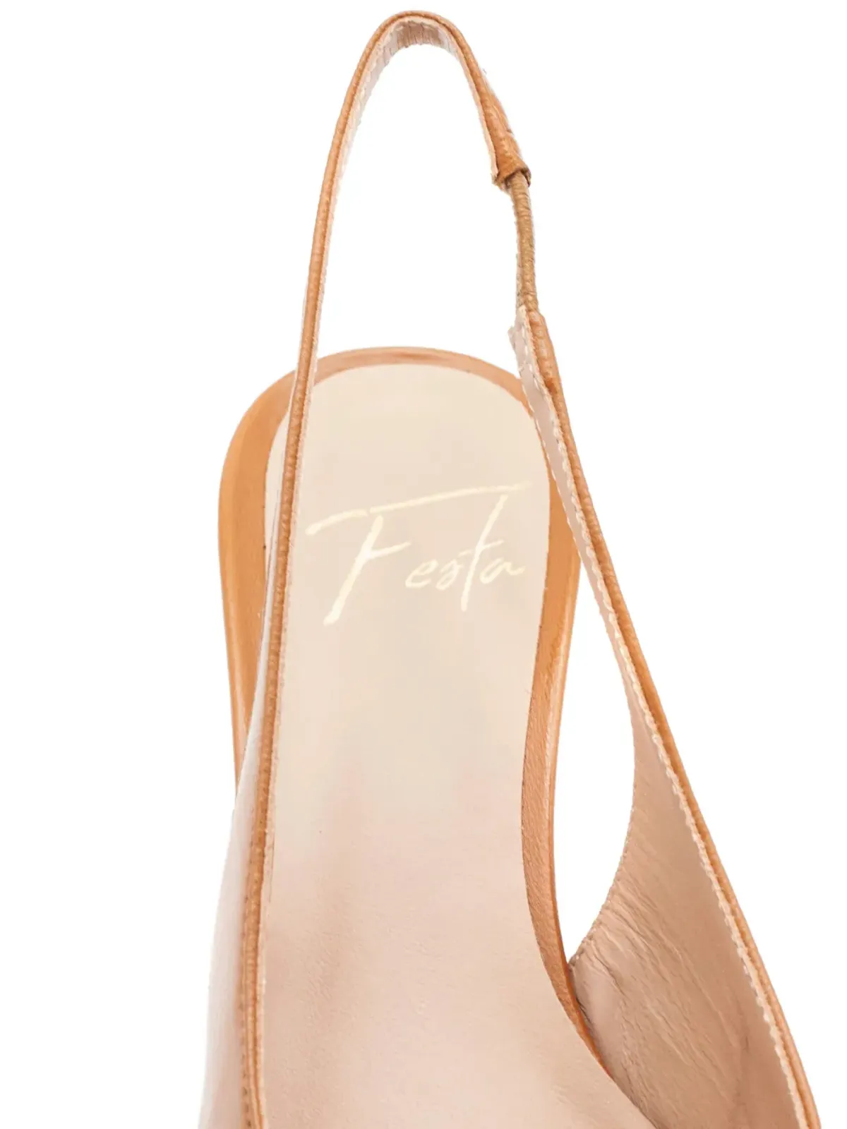 Festa Milano Dalila スリングバックヒールパンプス ブラウン - 画像4