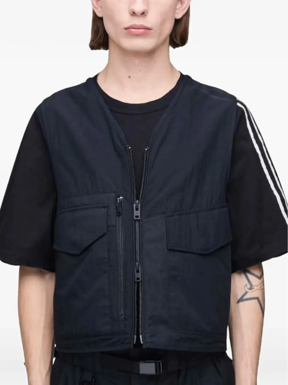 Y-3 ポケットベスト ブラック - 画像5
