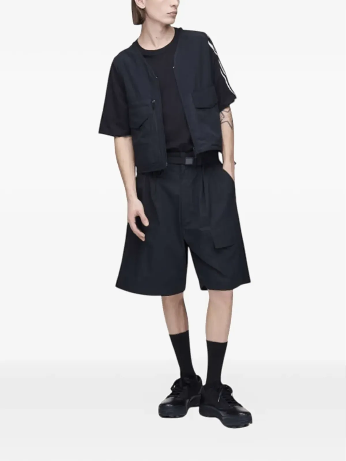 Y-3 ポケットベスト ブラック - 画像2