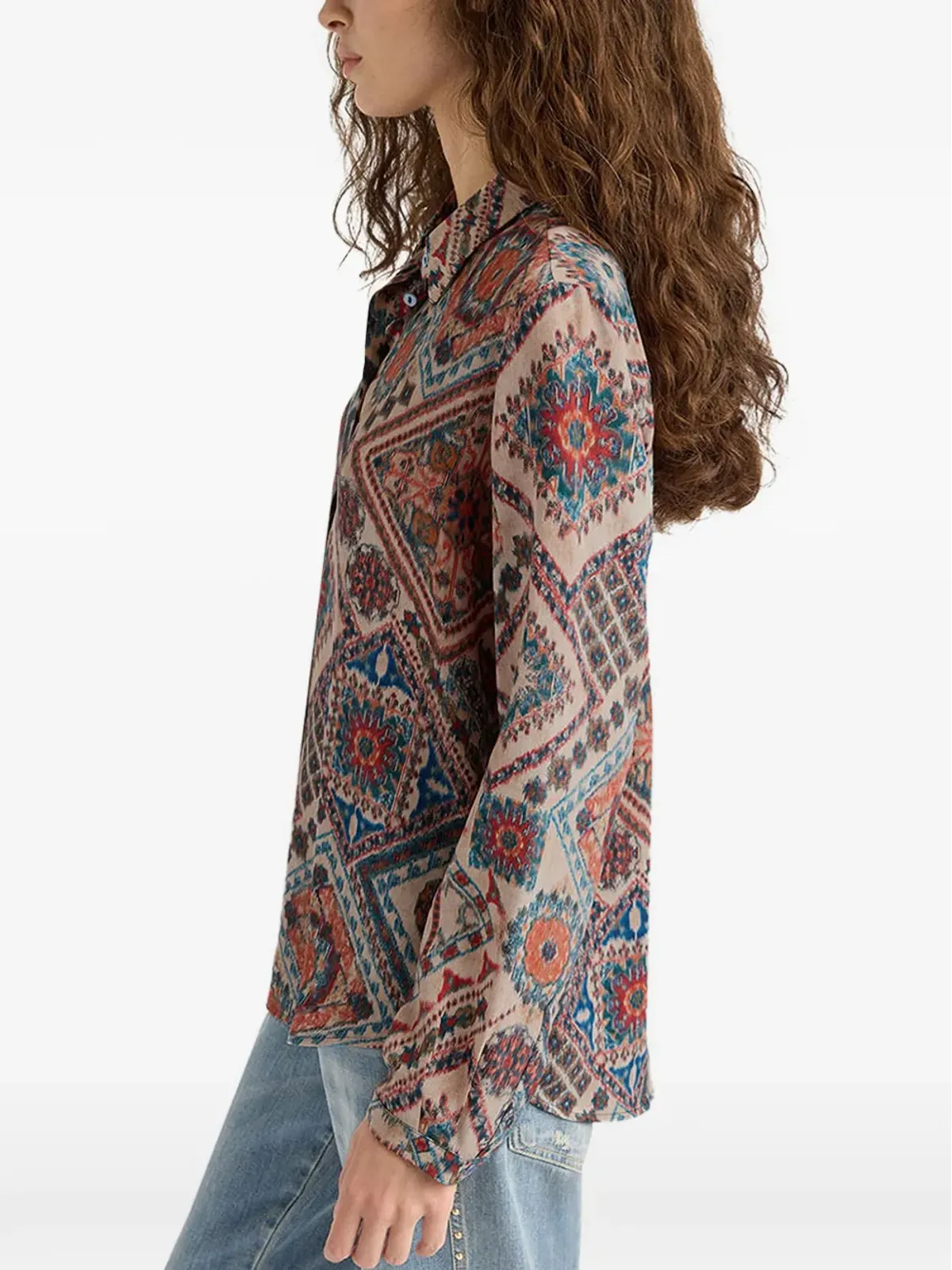 Momoni Meudon printed shirt - 画像5
