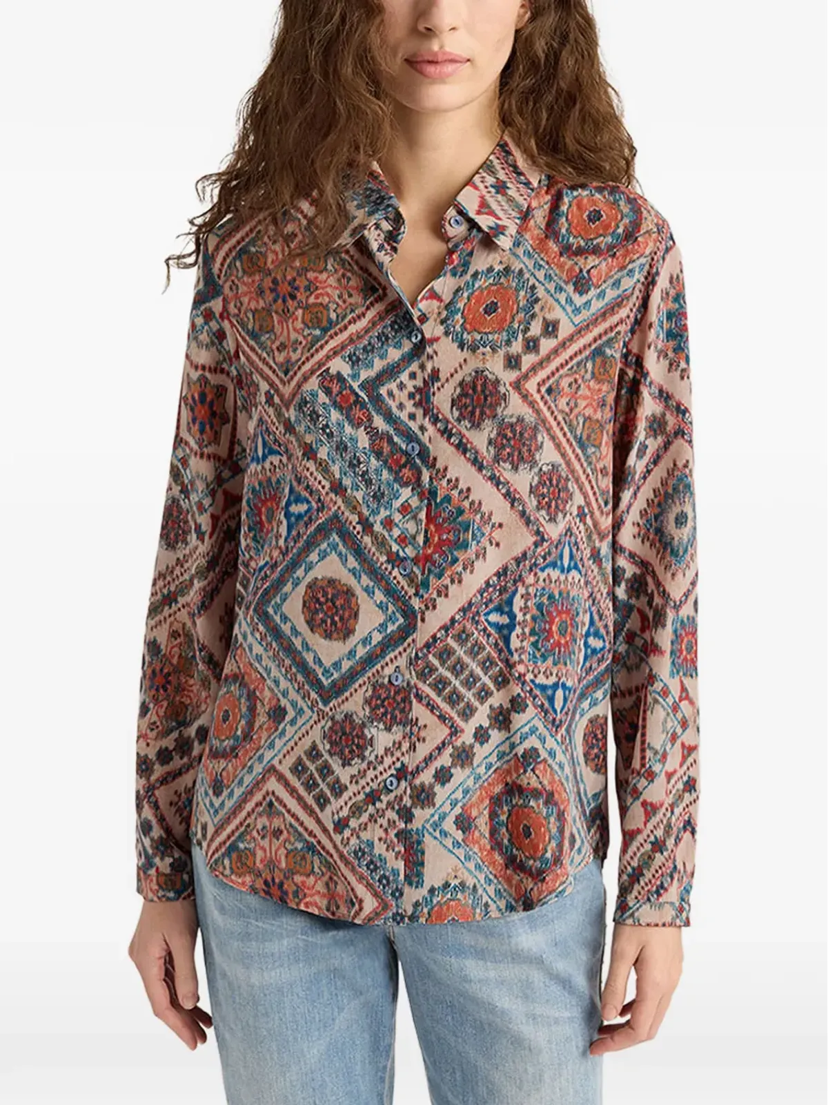 Momoni Meudon printed shirt - 画像4