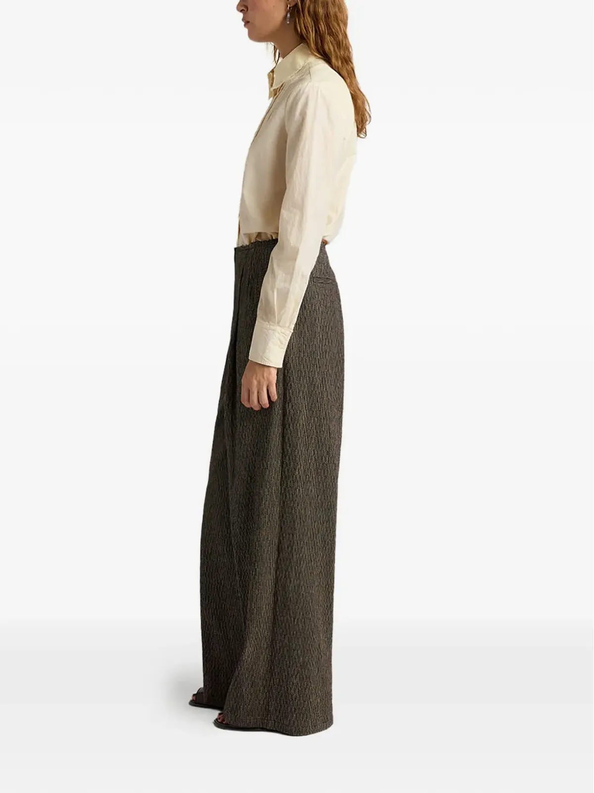 Momoni Sierrao palazzo pants - Black - 画像5