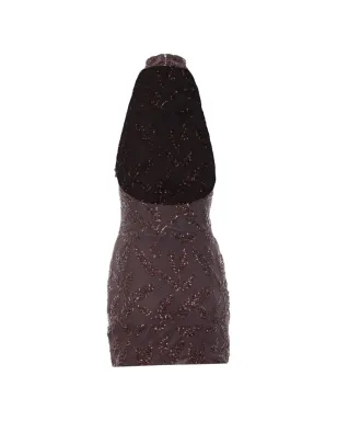 Aniye By Uma halterneck sequin embroidered mini dress - サムネイル2
