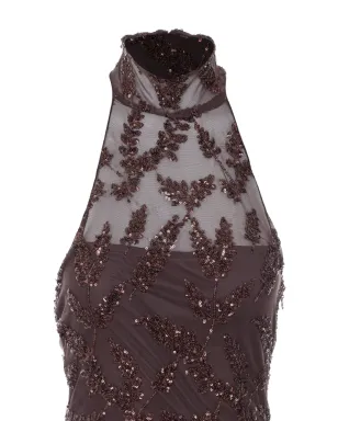 Aniye By Uma halterneck sequin embroidered mini dress - サムネイル3