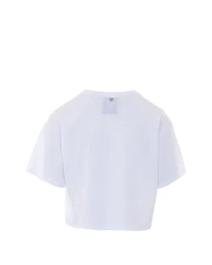 Aniye By サンタプリント入りクロップドTシャツ - ホワイト - サムネイル2
