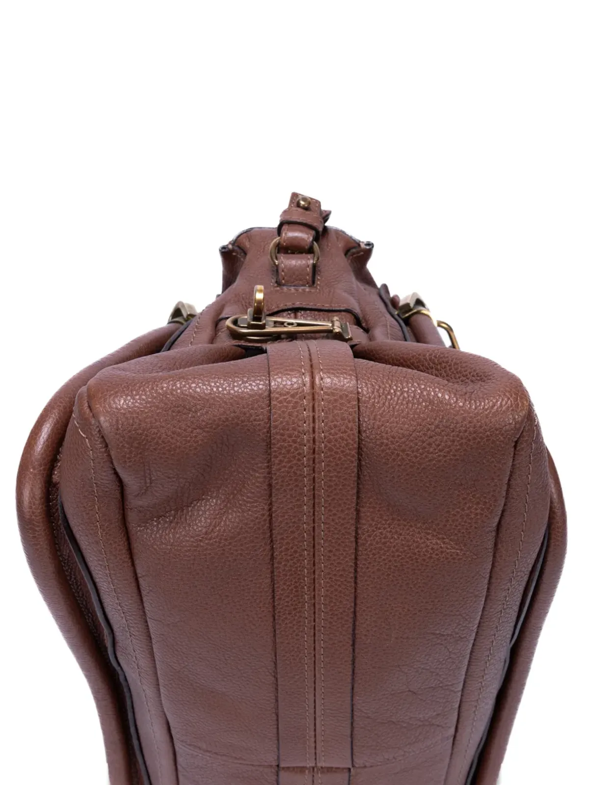 Chloé Pre-Owned パラティー ブラウン レザー ハンドバッグ - 画像5