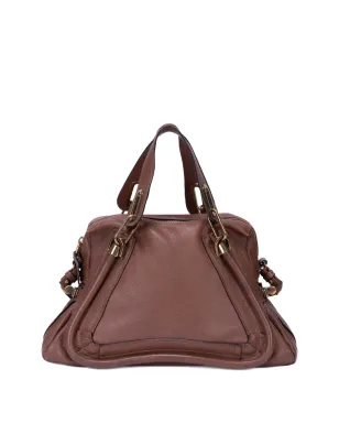 Chloé Pre-Owned パラティー ブラウン レザー ハンドバッグ - サムネイル2
