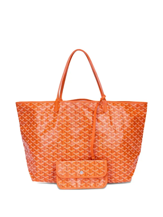 Goyard Pre-Owned Goyard ビンテージ Saint Louis orange print tote bagの商品画像