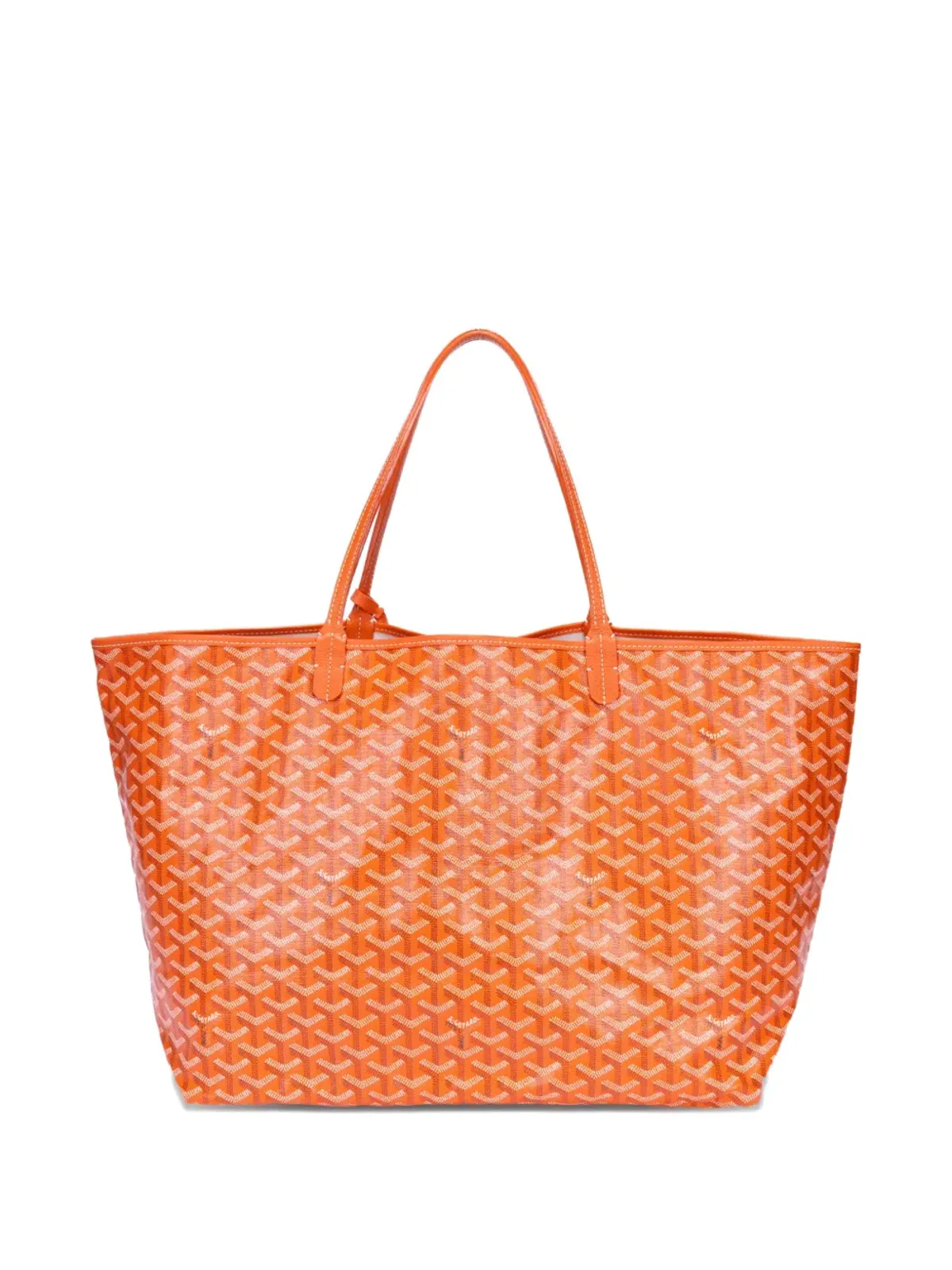 Goyard ビンテージ Saint Louis orange print tote bag - 画像2