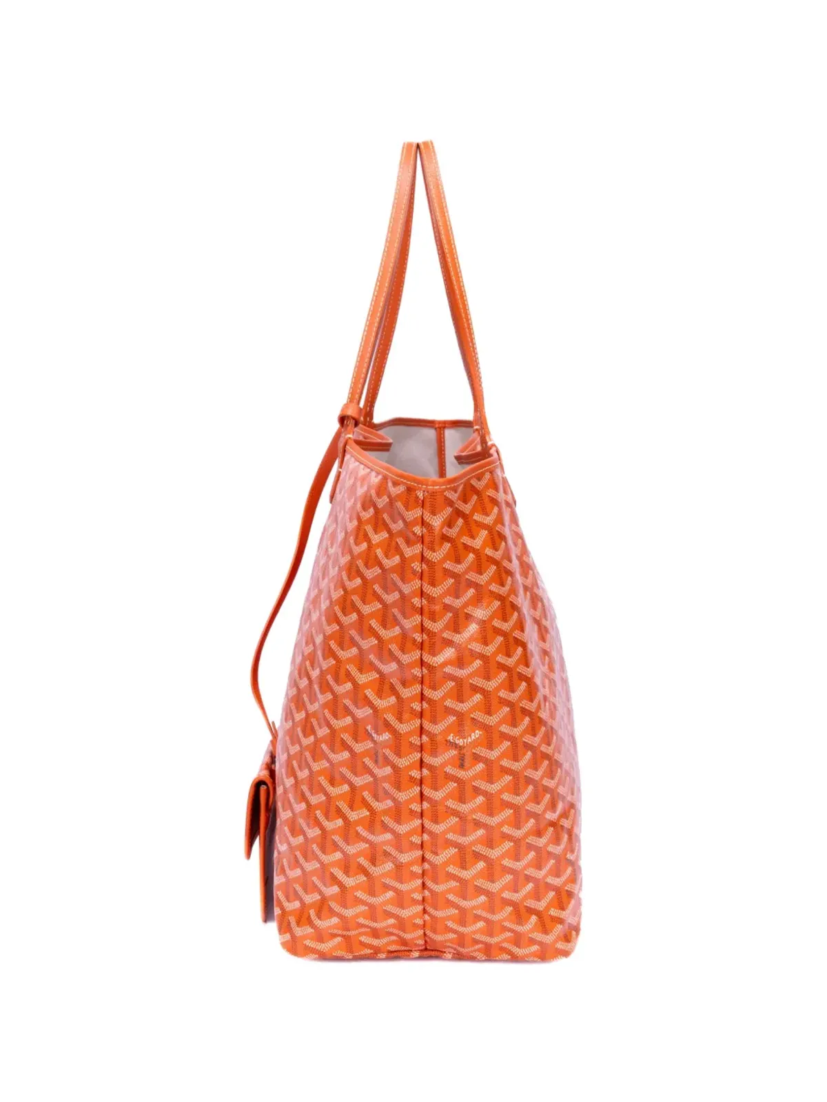 Goyard ビンテージ Saint Louis orange print tote bag - 画像4