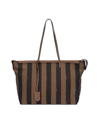 Fendi Pre-Owned レキァンストライプ トートバッグ ブラウン - サムネイル1