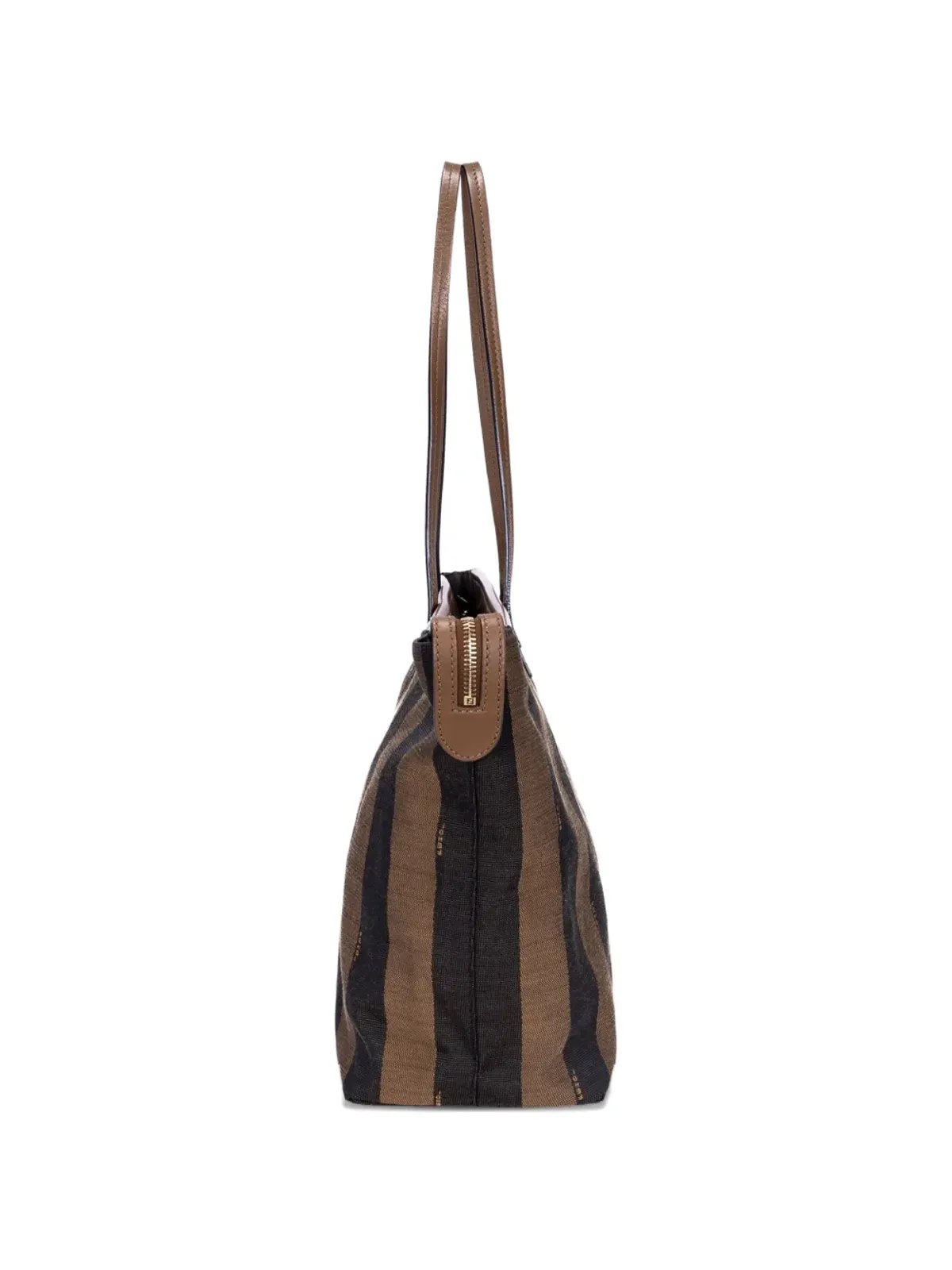 Fendi Pre-Owned レキァンストライプ トートバッグ ブラウン - 画像5