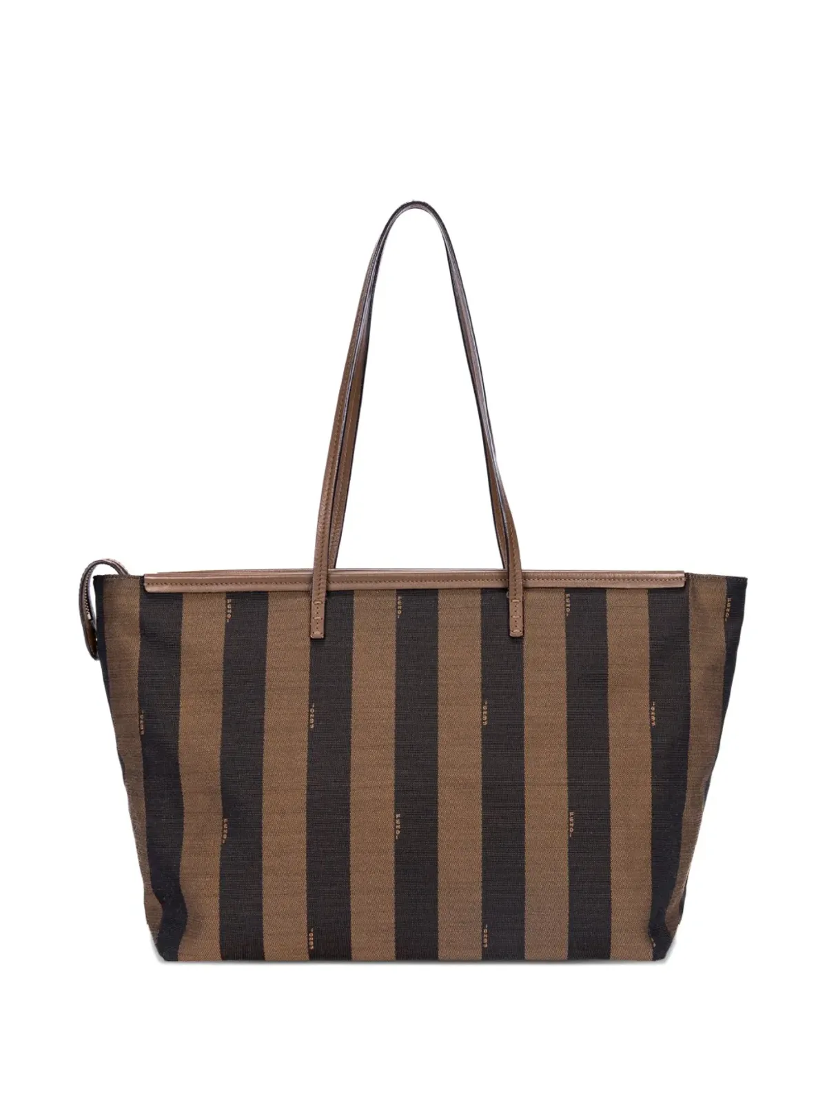 Fendi Pre-Owned レキァンストライプ トートバッグ ブラウン - 画像2