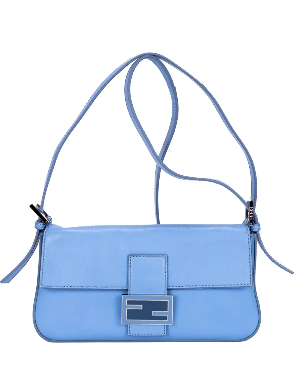 Fendi Pre-Owned バゲット型レザーショルダーバッグ - ブルー - 画像1