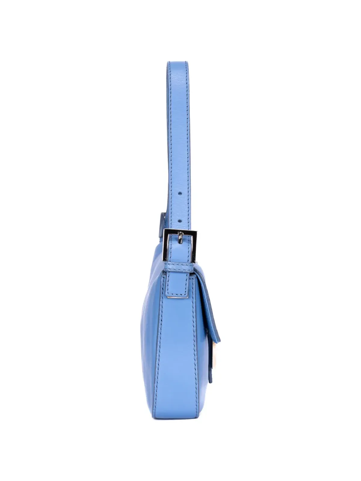 Fendi Pre-Owned バゲット型レザーショルダーバッグ - ブルー - 画像5