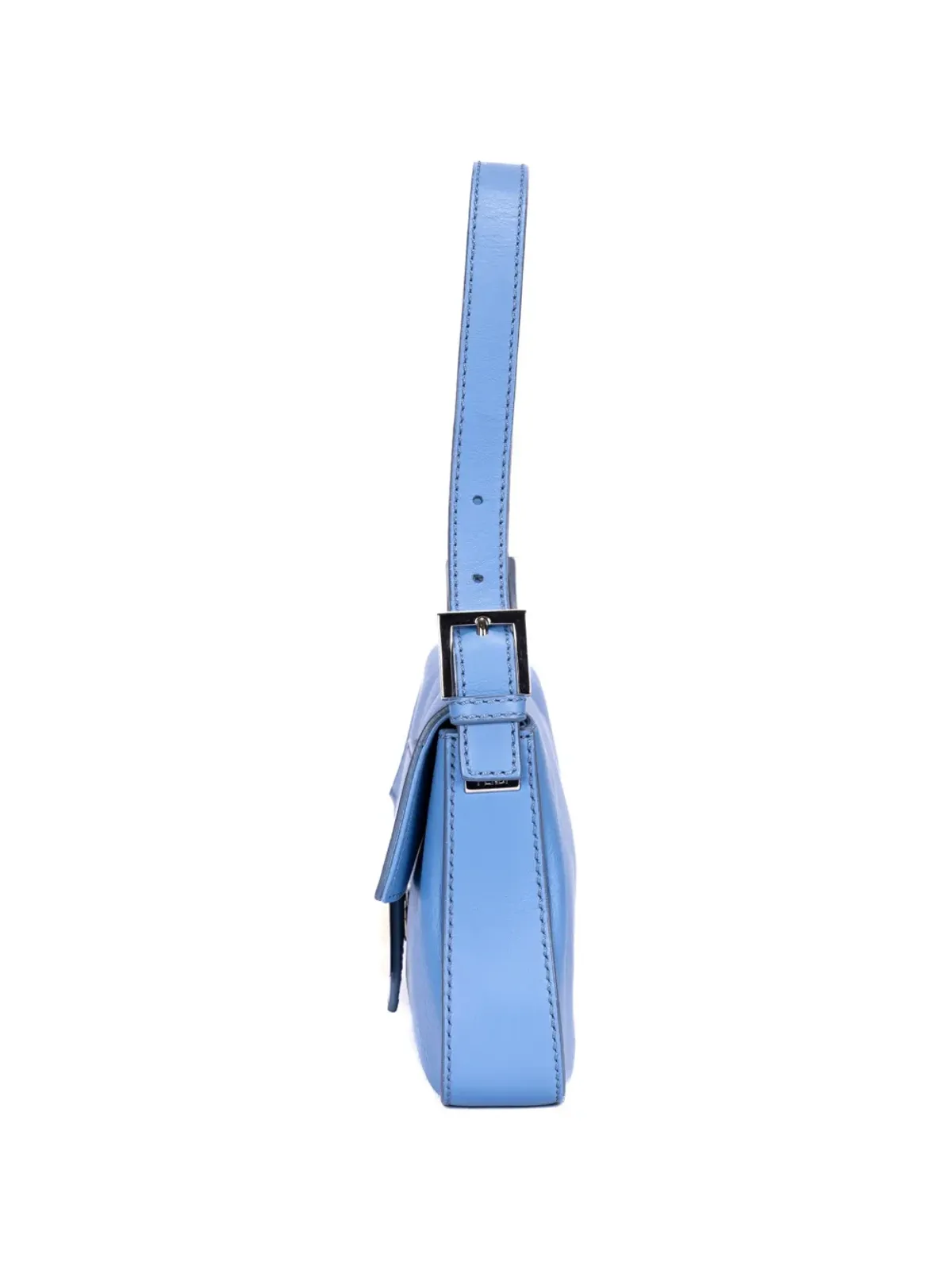 Fendi Pre-Owned バゲット型レザーショルダーバッグ - ブルー - 画像4