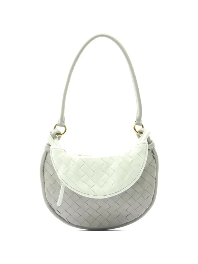Bottega Veneta Pre-Owned Bottega Veneta ビンテージ 編み込みレザーのショルダーバッグ - Greyの商品画像
