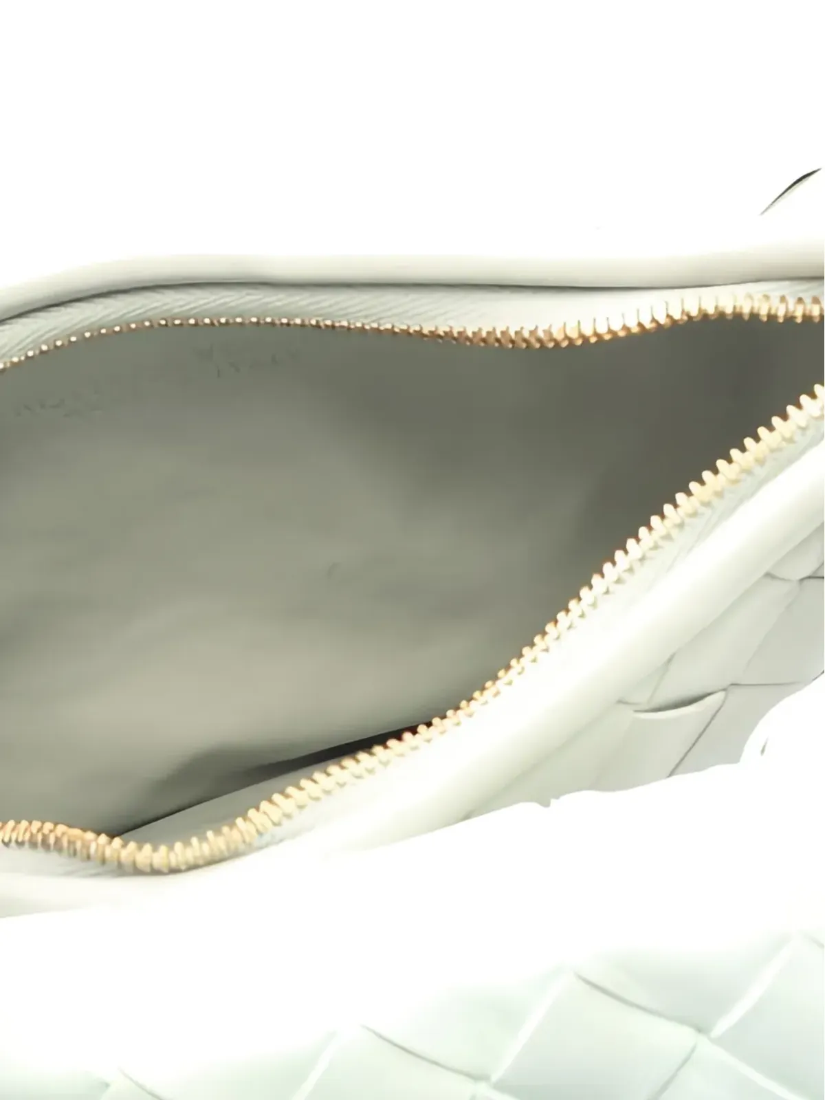 Bottega Veneta ビンテージ 編み込みレザーのショルダーバッグ - Grey - 画像3