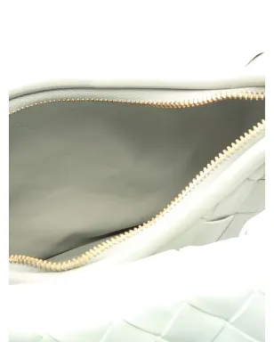 Bottega Veneta ビンテージ 編み込みレザーのショルダーバッグ - Grey - サムネイル3