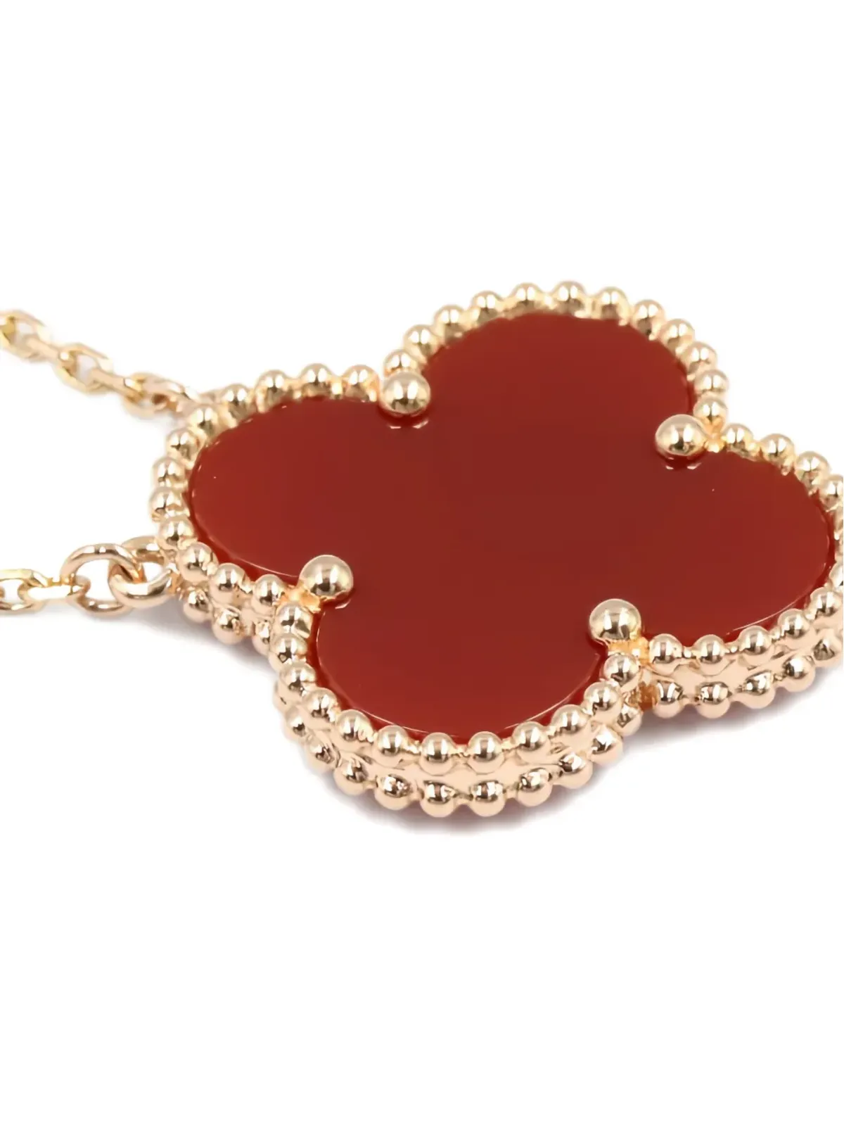 Van Cleef & Arpels Pre-Owned マジックアルハンブラ カーネリアン ネックレス - 画像5