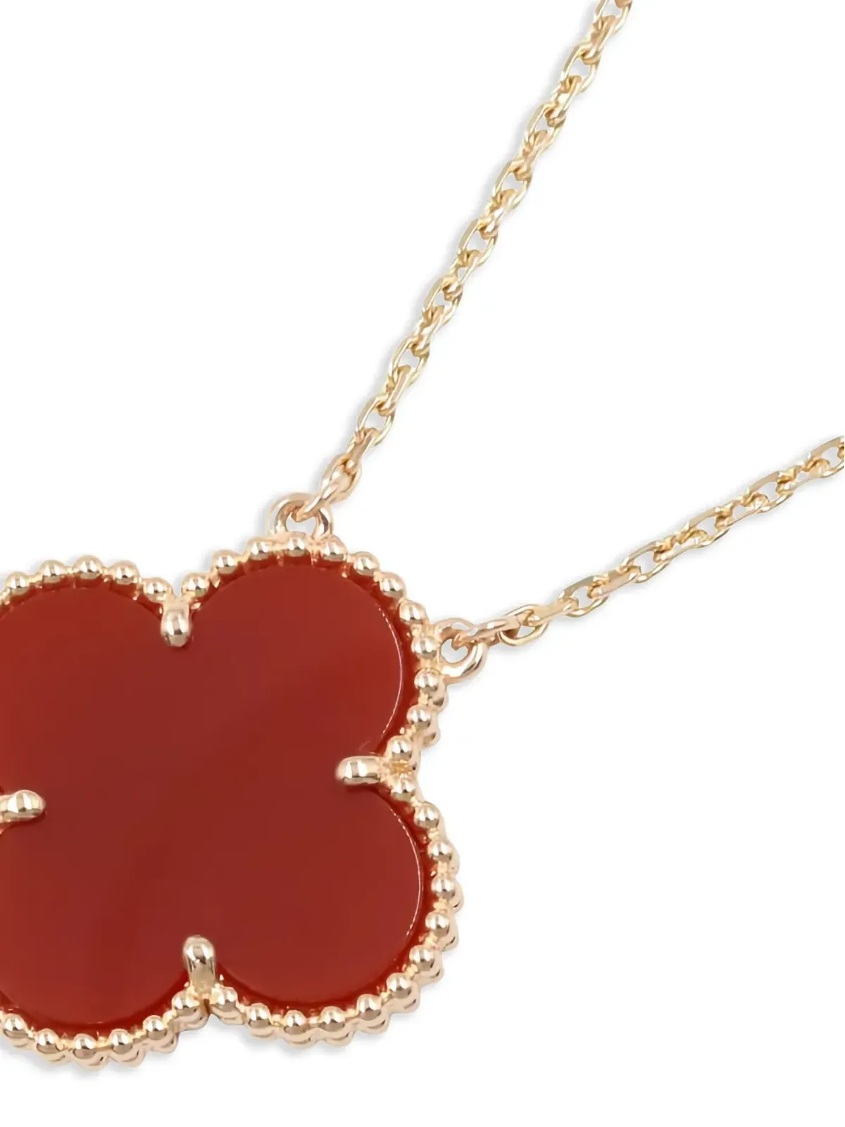 Van Cleef & Arpels Pre-Owned マジックアルハンブラ カーネリアン ネックレス - 画像2