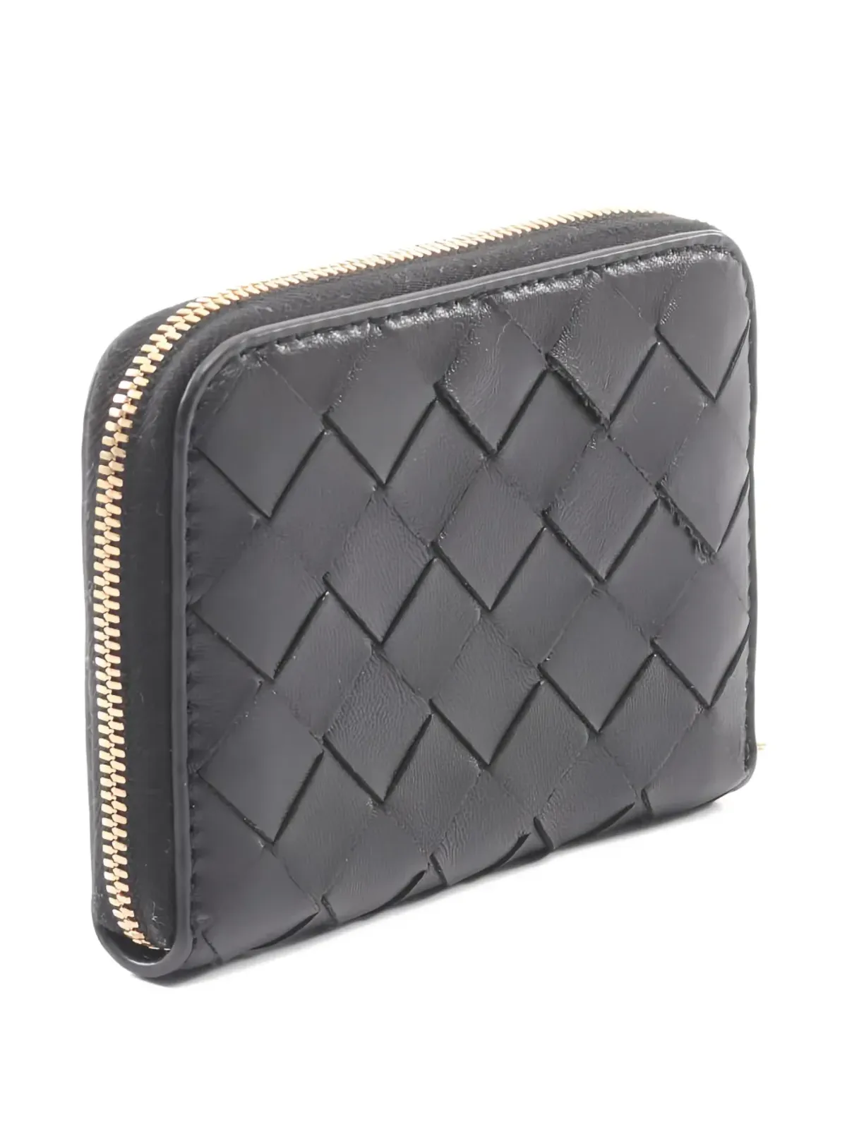 Bottega Veneta Pre-Owned イントレチャーレザー コインパース - ブラック - 画像2