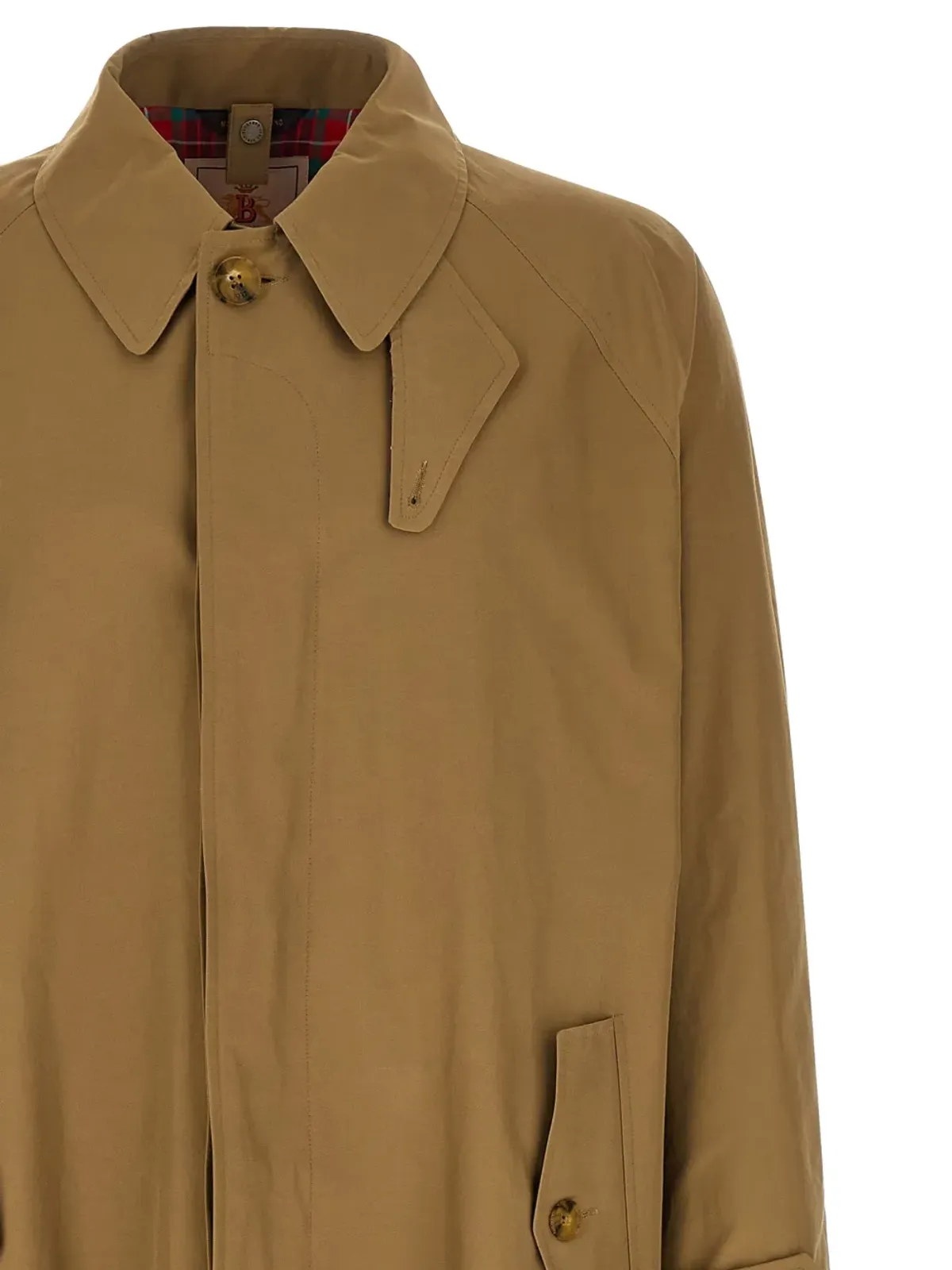 Baracuta フラップポケット付きベージュコート - 画像4