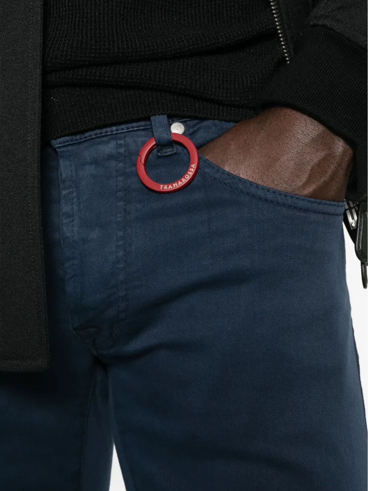 Sartoria Tramarossa レオナルド デニムジーンズ ブルー - 画像5