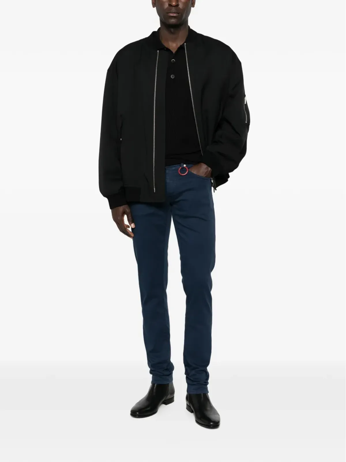 Sartoria Tramarossa レオナルド デニムジーンズ ブルー - 画像2