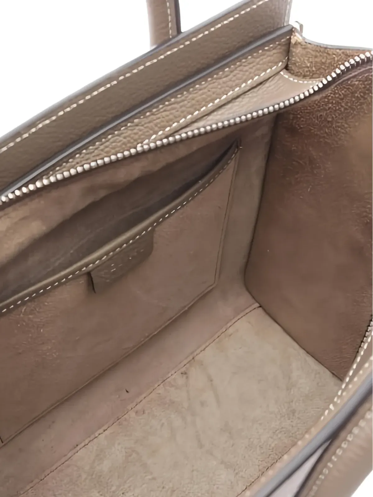 Celine Pre-Owned ナノ・ラゲージ レザー ハンドバッグ - 画像3